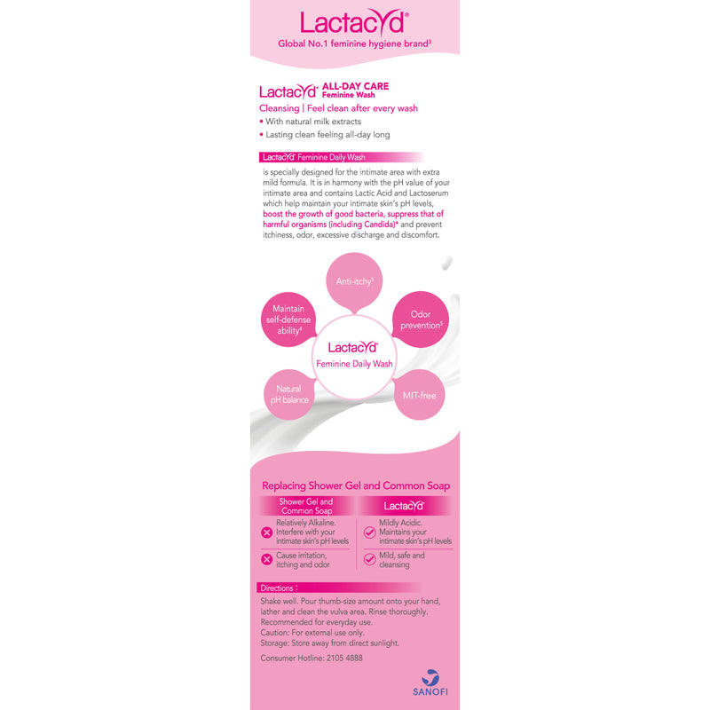 Lactacyd All-Day Care Feminine Wash 250ml