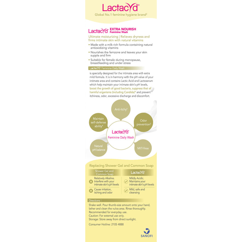 Lactacyd Extra Nourish Feminine Wash 250ml