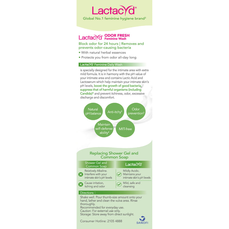 Lactacyd Odor Fresh Feminine Wash 150ml