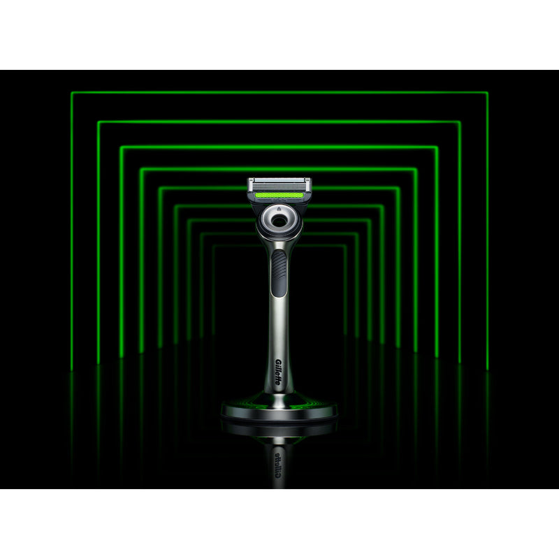 Gillette Labs with Exfoliating Bar Razor(Includes Magnetic Stand + Travel Case)Razor 1pc + Blades x5