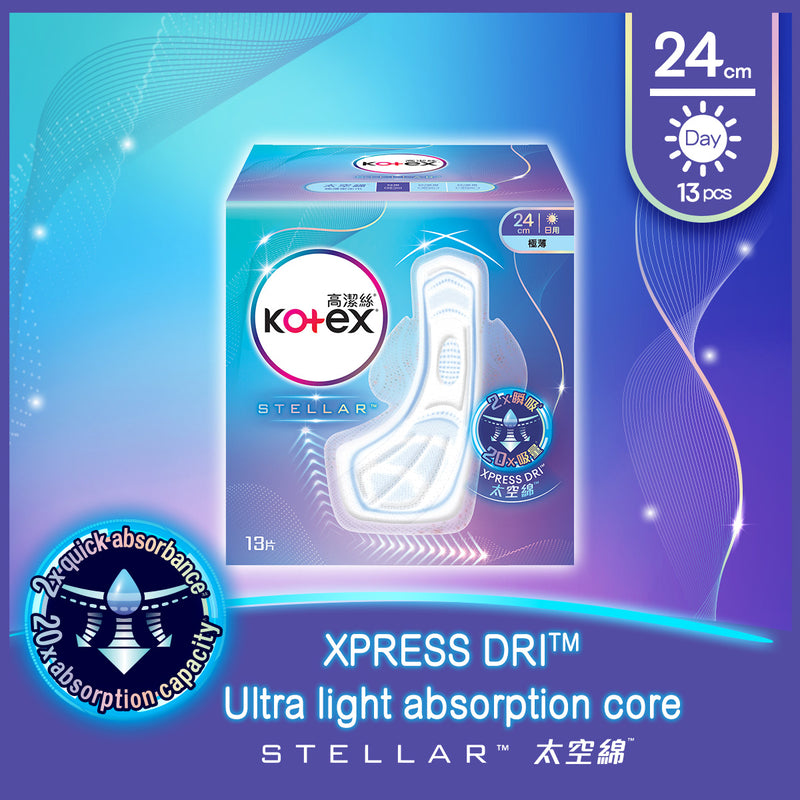 KOTEX Stellar Space Pad 24cm 13pcs