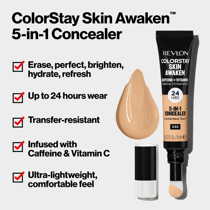 Revlon ColorStay Skin Awaken 5-in-1 Concealer - 050 Medium Deep 8ml