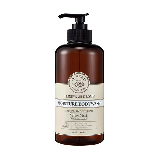 Dr.Seed Honey & Milk Bomb Moisture Body Wash (White Musk) 500ml