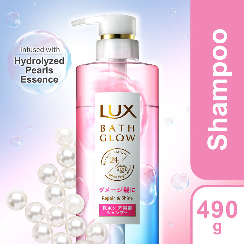 LUX Bath Glow Repair and Shine Shampoo 490g