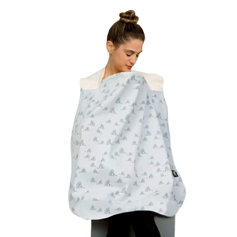 Simply Good Nursing Cover Duo Grey Hedgehogs 1pc