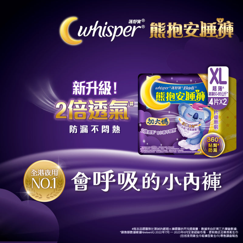 Whisper Koala Pants (XL size) 8pcs