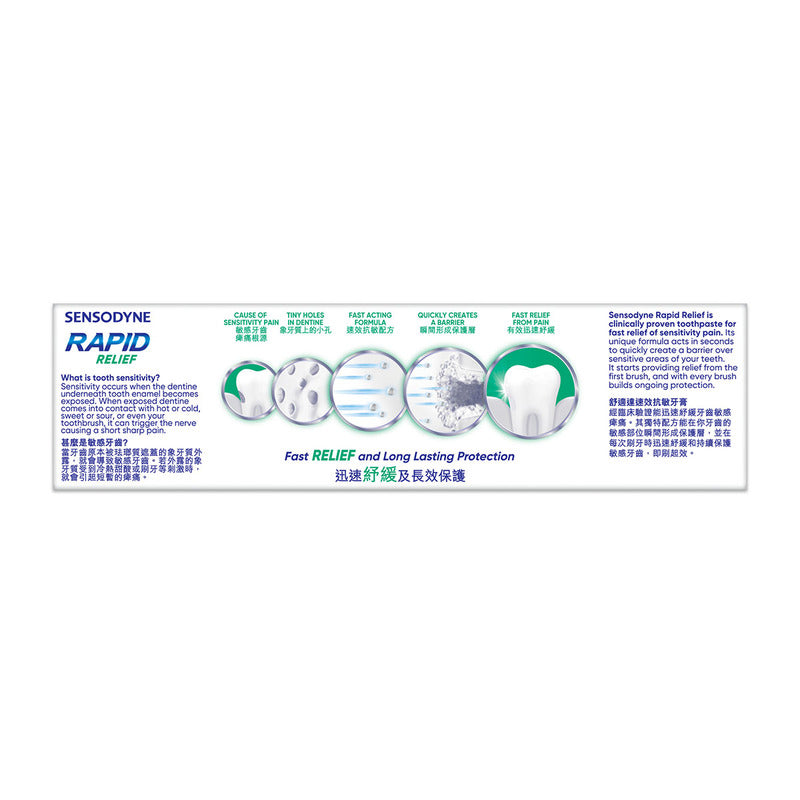 Sensodyne Rapid Relief Extra Fresh Toothpaste 100g