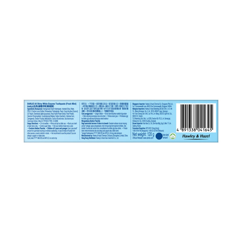 DARLIE All Shiny White Supreme Enzyme Toothpaste (Fresh Mint) 120g