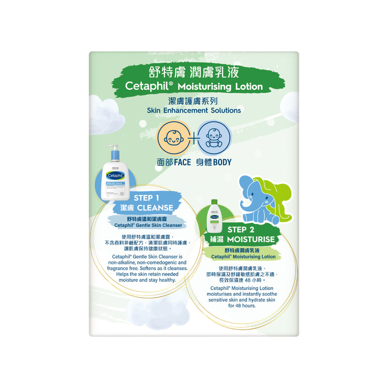 Cetaphil Moist Lotion 200ml x 2 Bottles