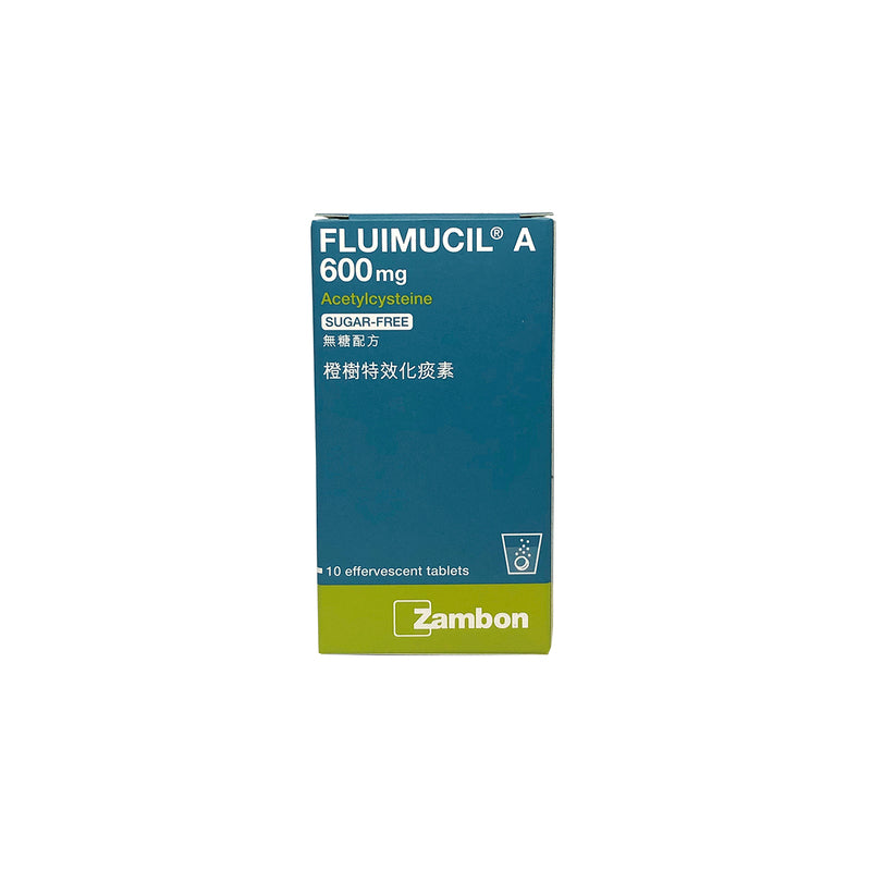 Fluimucil A600 Effervescent 10 Tablets