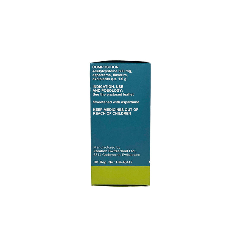 Fluimucil A600 Effervescent 10 Tablets