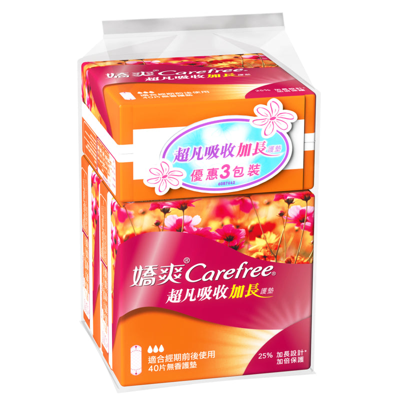 Carefree Long Regular 40pcs x 3