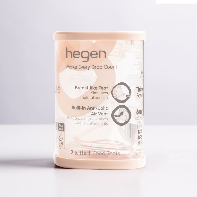 Hegen Teat Thick Feed 2pcs