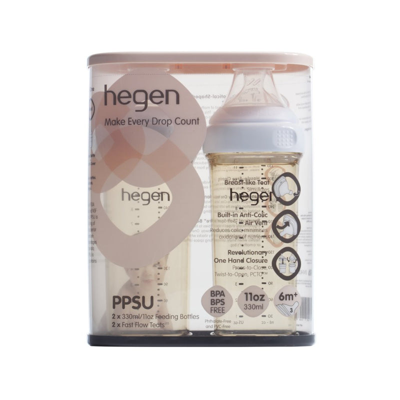 Hegen PCTO Feeding Bottle PPSU (330ml/11oz) 2pcs