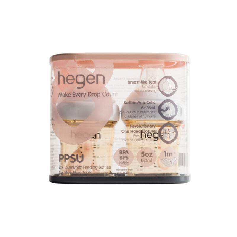 Hegen PCTO Feeding Bottle PPSU (150ml/5oz) 2pcs