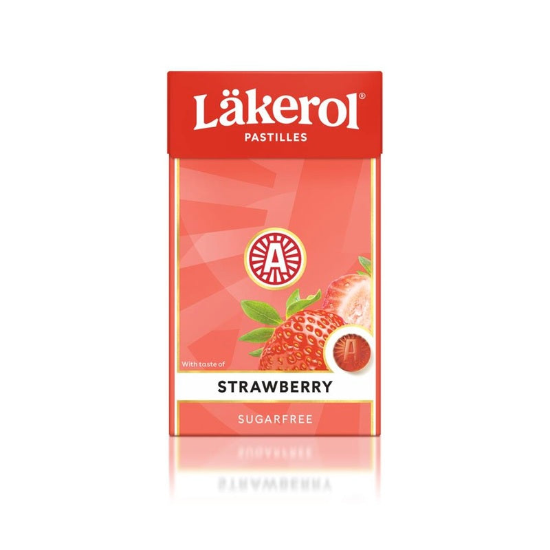 Lakerol Sugar Free Pastilles - Strawberry 27g