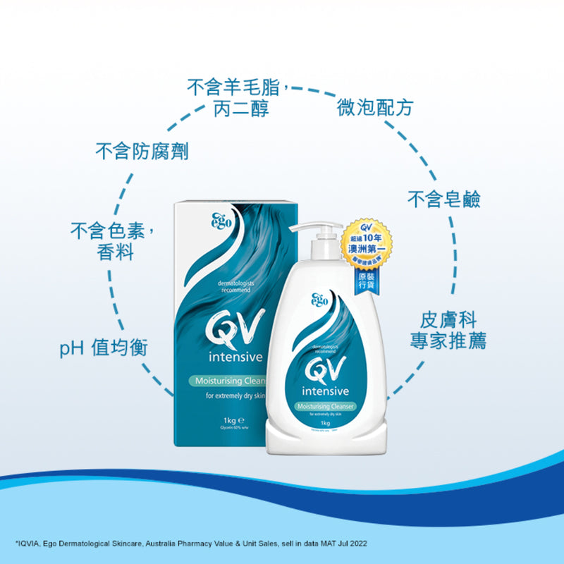 Qv Intensive Moisturising Cleanser 1KG