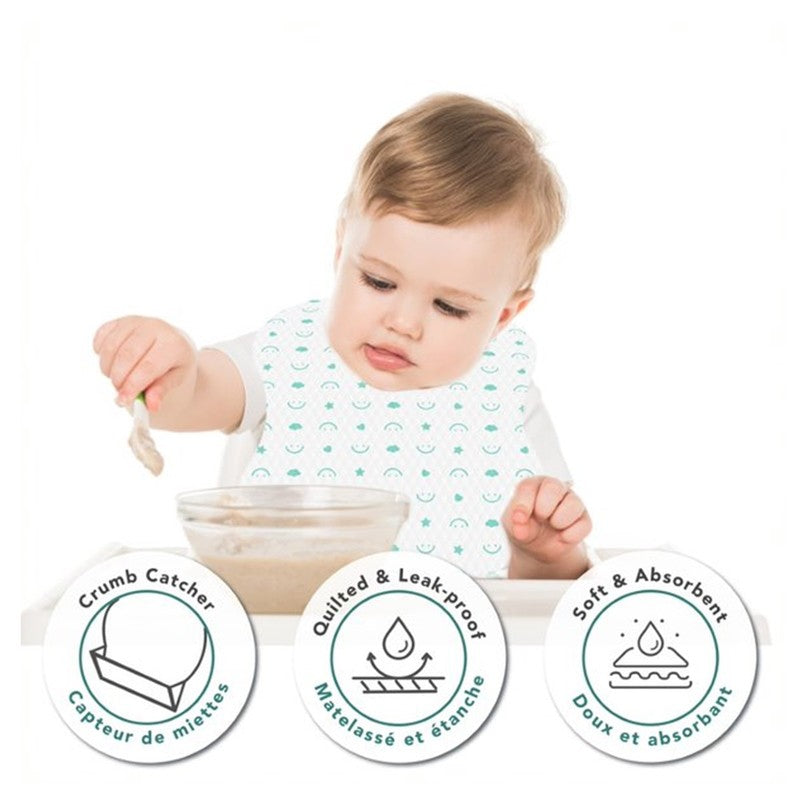 Babyworks Disposable Bibs Bavettes Jetables 24pcs