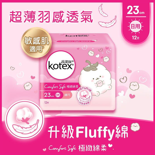 Kotex Comfort Soft Slim Wing 23cm 12pcs