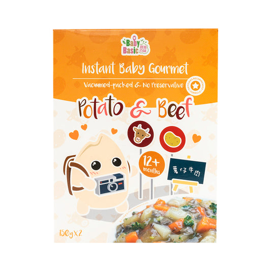 Baby Basic Instant Baby Gourmet Potato & Beef (12M+) 150g x 2pcs
