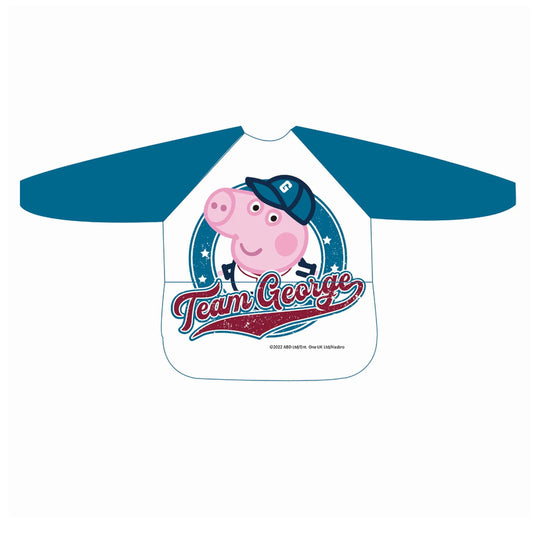 Parents League Peppa Pig Coverall Waterproof Catcher Bib(18 Months Or Above)George 1pc