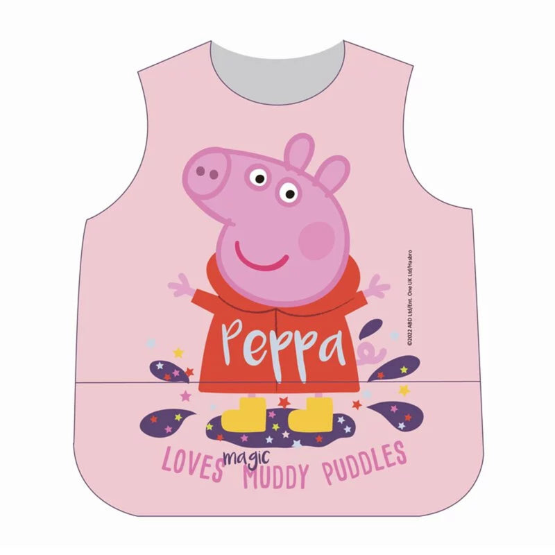 Parents League Peppa Pig Sleeveless Waterproof Catcher Bib(12 Months Or Above)Peppa 1pc