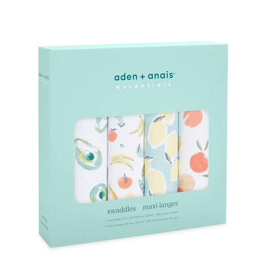 Aden+Anais Essential Swaddle(Farm To Table) 4pcs