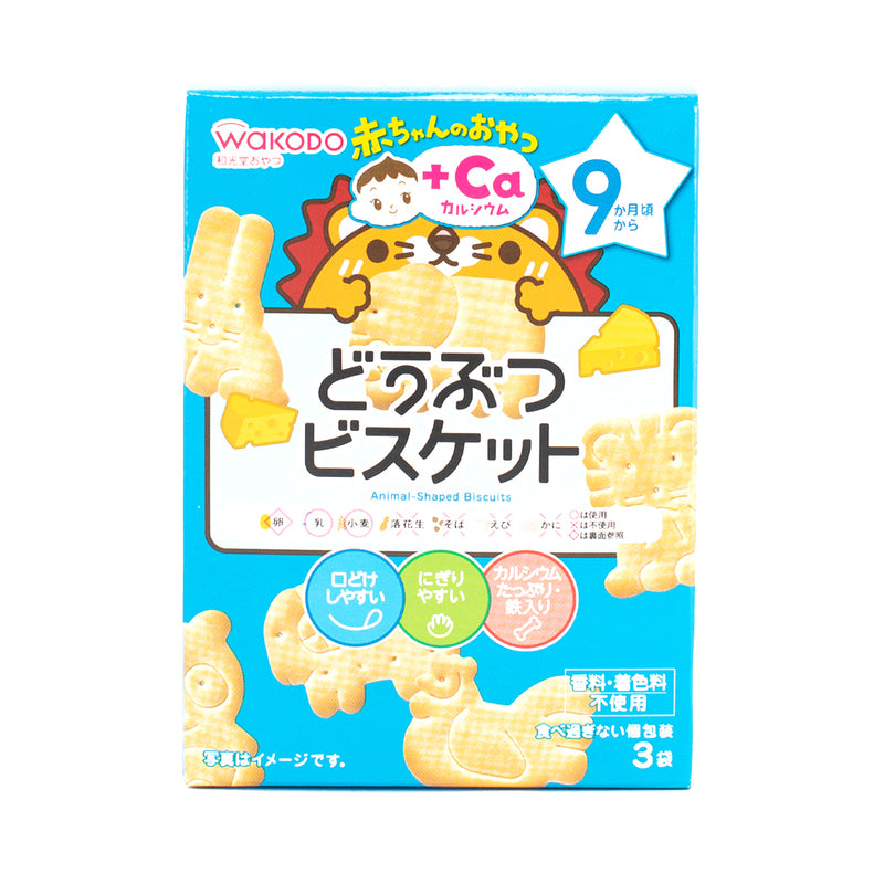 Wakodo Animal-Figured Biscuits (9M+) 34.5g