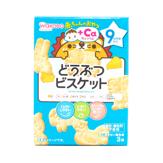 Wakodo Animal-Figured Biscuits (9M+) 34.5g