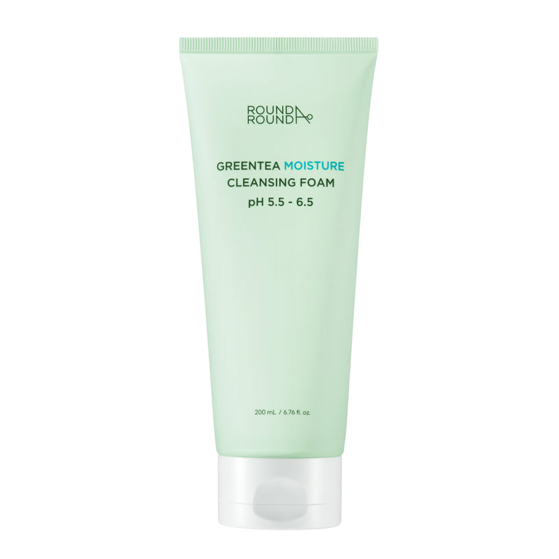 ROUND AROUND Green Tea Moisture Cleansing Foam 200ml