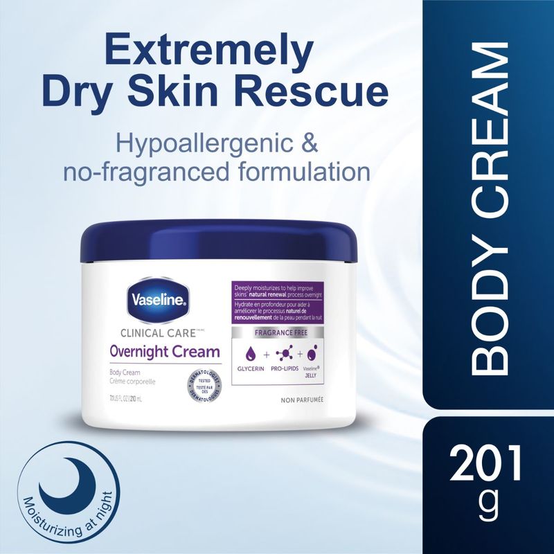 Vaseline Clinical Care™ Extremely Dry Skin Rescue Overnight Cream 201g