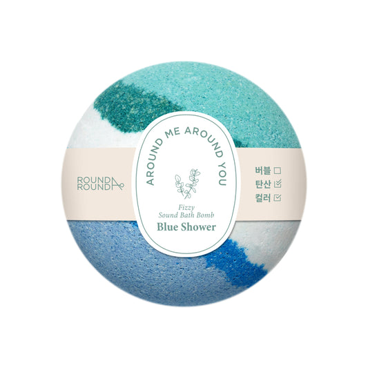 ROUND AROUND Fizzy Sound Bath Bomb [Blue Shower] 150g
