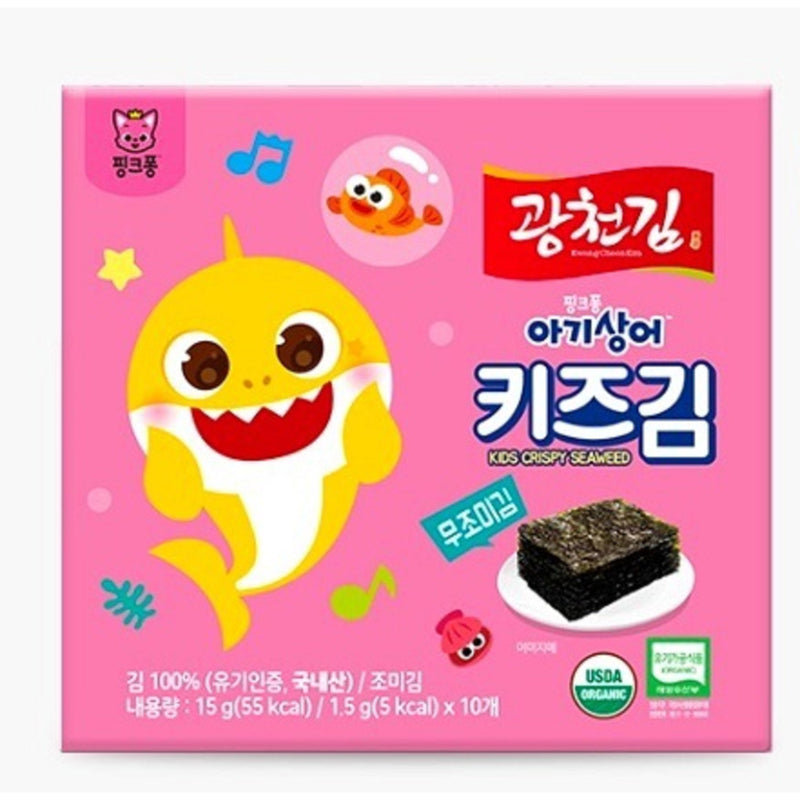 Pinkfong Organic Seaweed(Non-Seasoned) 15g