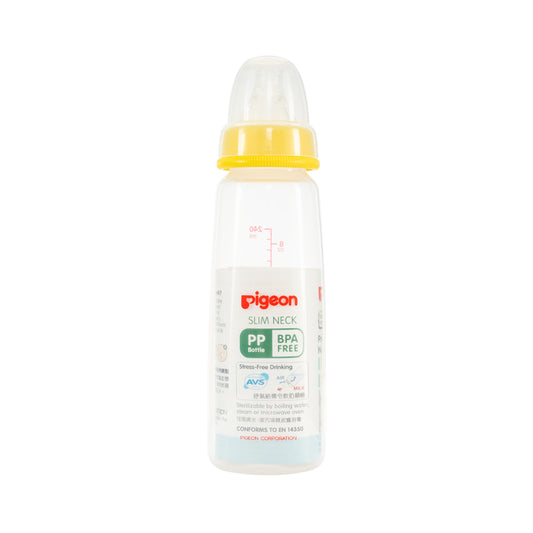 PIGEON PP Bottle, w/Peristaltic Nipple, 240ml