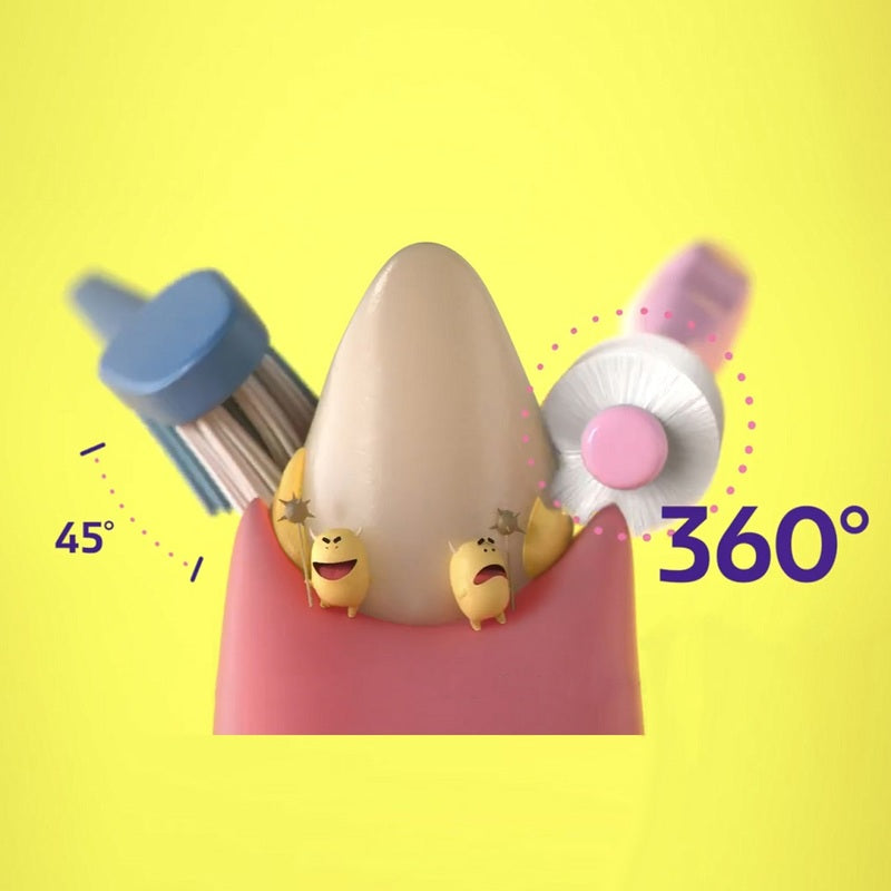 Vivatec LUX360 Toothbrush Step 2 (2-4 Years) 3pcs (Random Delivery)