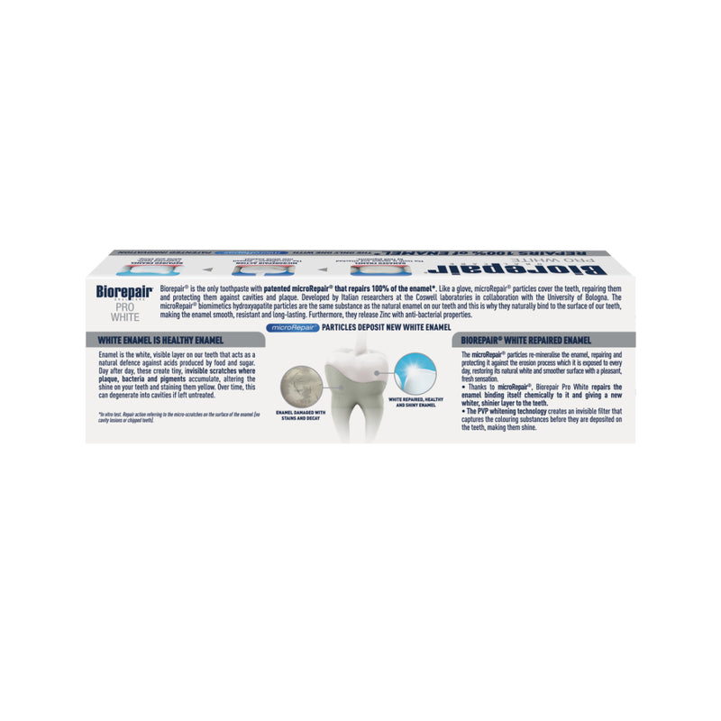 Biorepair Pro White Toothpaste 75ml