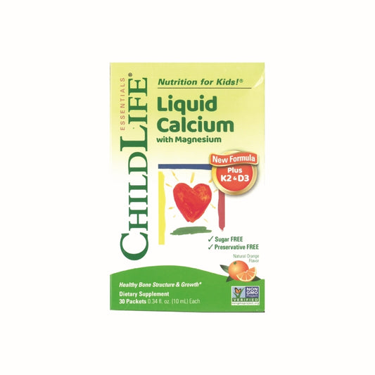 ChildLife Liquid Calcium New Stick 30 Packets x 10ml