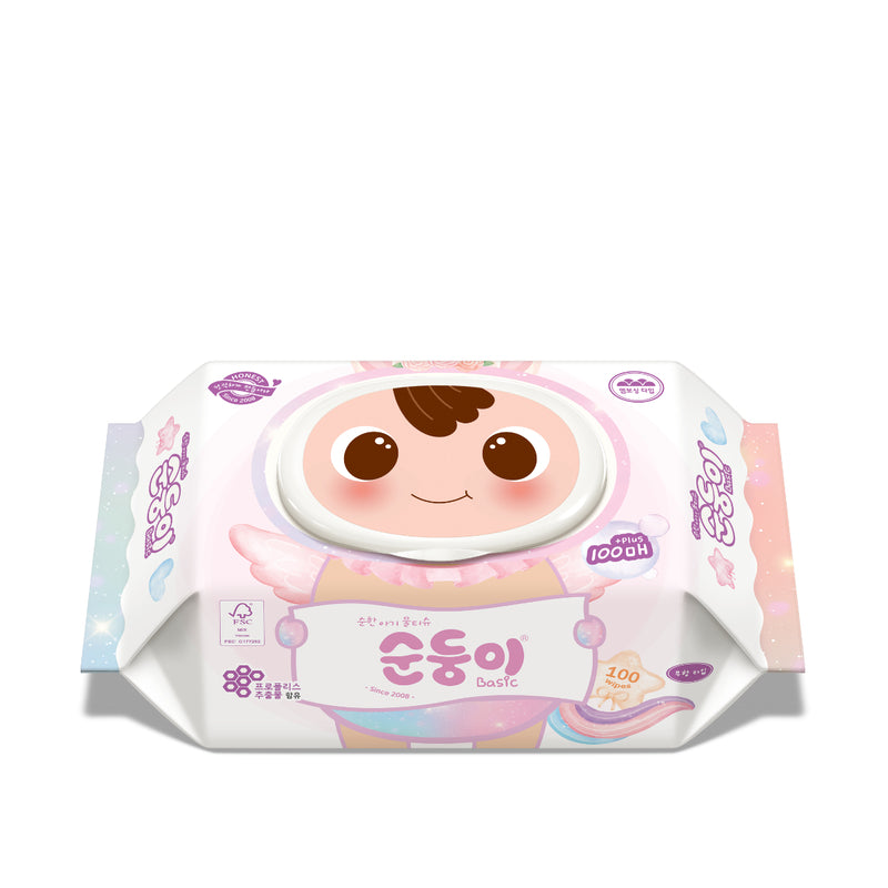 Soondoongi Fragrance Free Baby Wet Tissue 100pcs