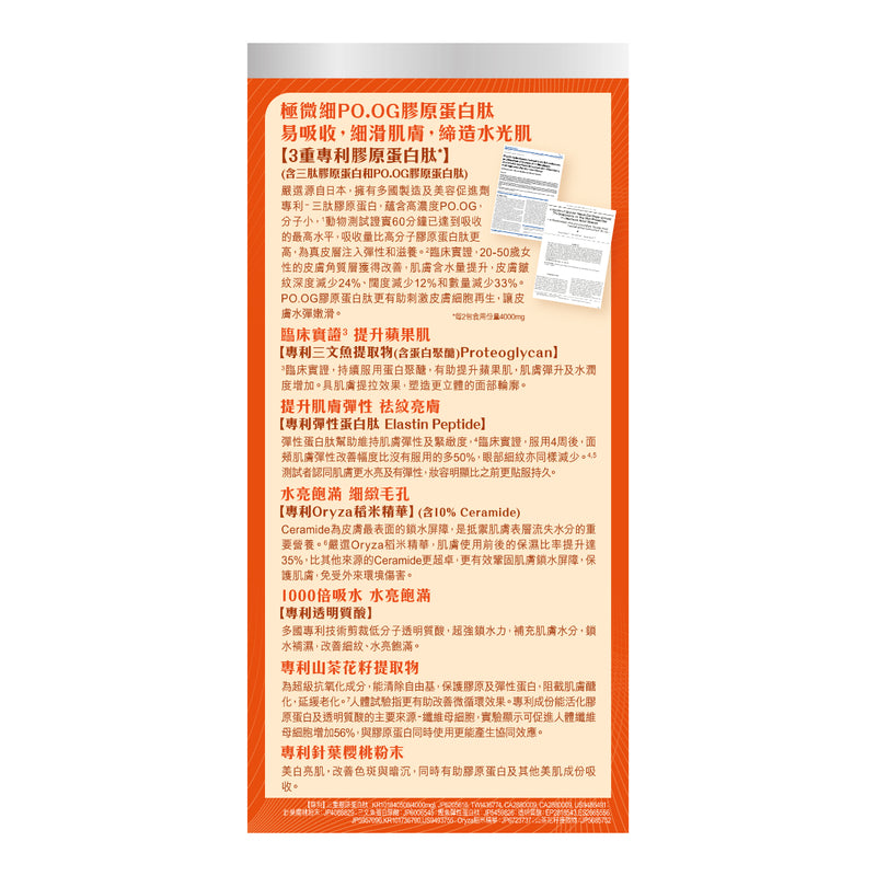 Craft by Wakan Bouncy Shine Skin Fish Collagen Peptide Drink (PO.OG absorption) 15 Sachets