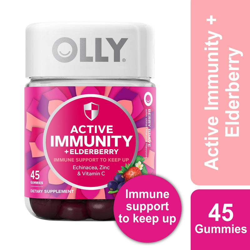 OLLY Active Immunity Gummy Supplement 45pcs