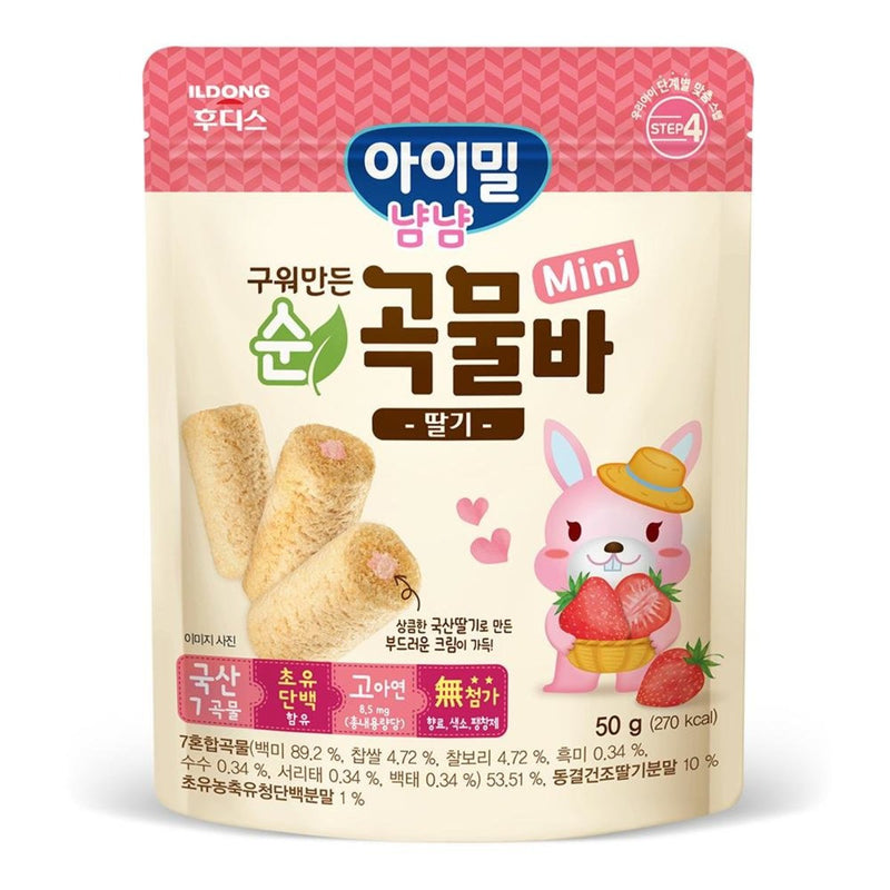 ILDONG Grain Bar Mini (Strawberry) 50g