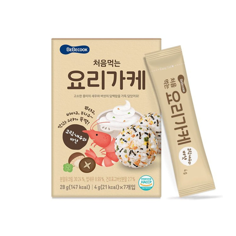 Bebecook Cooking Powder Prawn & Mushroom Laver (Suitable for 12 months or above) 4g X 7 Packs