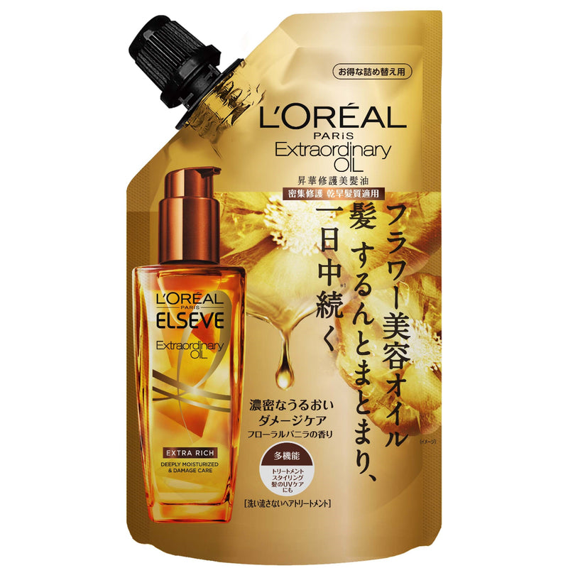 L'Oreal Paris Elseve Extraordinary Oil Extra Rich Deeply Moisturized & Damage Care Refill 90ml