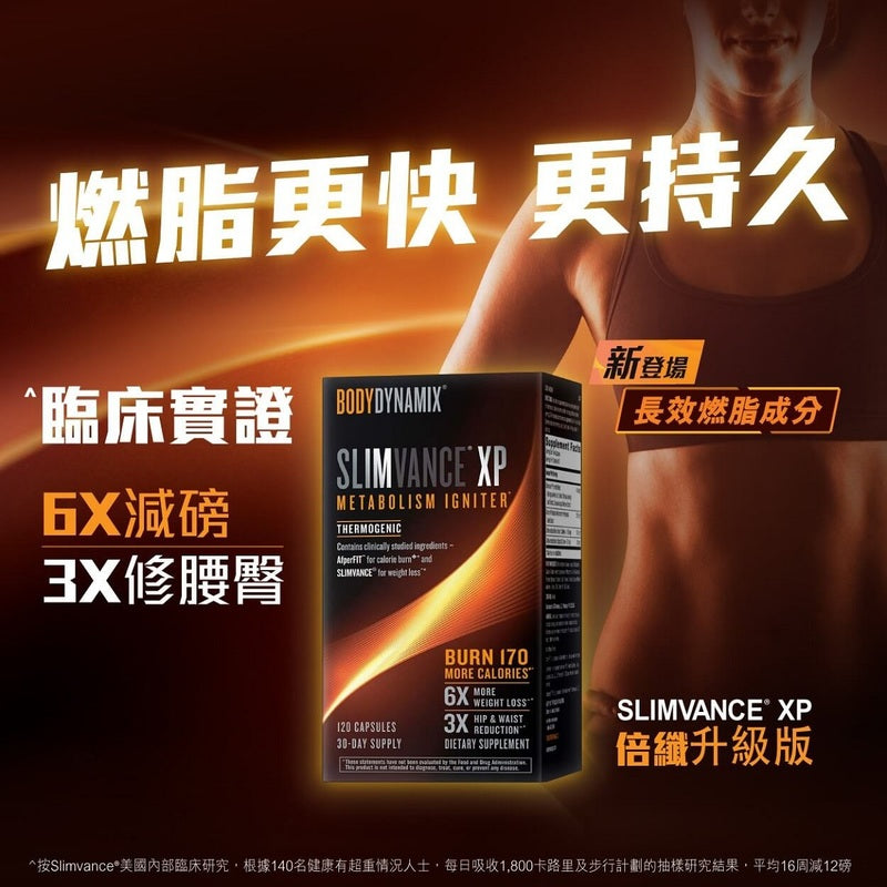 GNC BodyDynamix SLIMVANCE XP 120pcs
