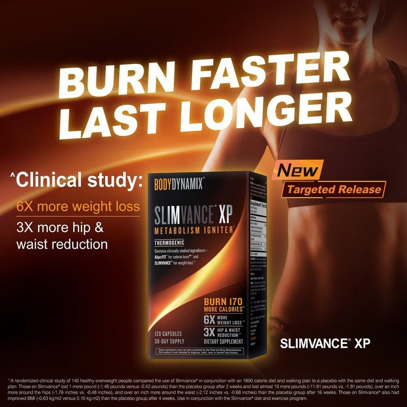 GNC BodyDynamix SLIMVANCE XP 120pcs