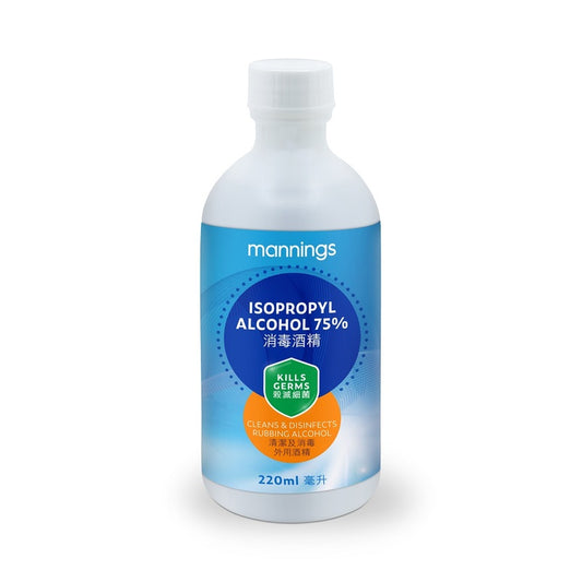 Mannings Isopropyl Alcohol (75%) 220ml