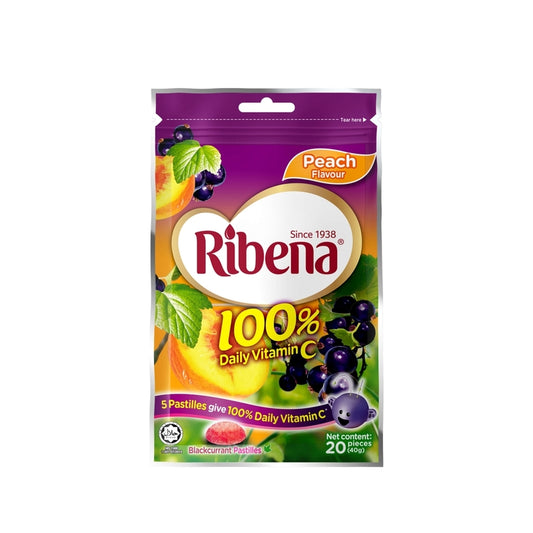 Ribena Blackcurrant Pastilles (Peach) 20pcs