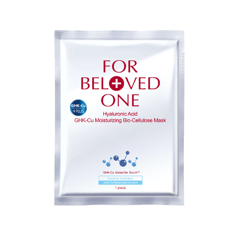 For Beloved One Hyaluronic Acid GHK-Cu Moisturizing Bio-Cellulose Mask 3pcs