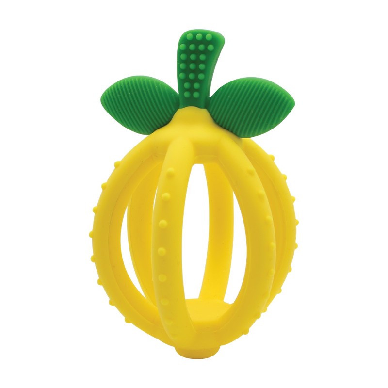 ITZY RITZY Silicone Teething Ball - Lemon Drop 1pc