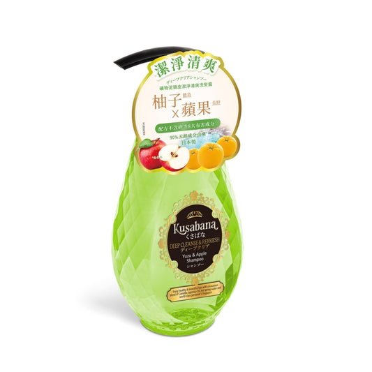 Kusabana Deep Cleanse & Refresh Shampoo (Yuzu & Apple)490ml